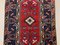 Alfombra Tribal turca vintage mediana en rojo, azul marino y lana beige, Imagen 5