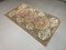 Vintage Turkish Pink, Beige & Blue Milas Ushak Rug, Image 2