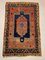 Medium Antique Caucasian Gold, Blue & Rust Fachralo Kazak Carpet, Image 1