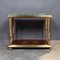 20th Century Italian Polished Brass & Burr Walnut Drinks Trolley, 1970s 16