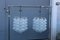 Lámparas colgantes con burbujas de cristal de Murano, años 60. Juego de 2, Imagen 2