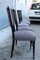Borsani Style Italian Mahogany and Fabric Chairs, Set of 6, Image 11