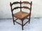 French Straw Corner or Side Chair, 1950s 6