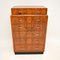 Art Deco Figured Walnut Chest of Drawers, 1930s 11