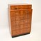 Art Deco Figured Walnut Chest of Drawers, 1930s 10