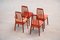 Skandinavische Stühle mit Perforierten Rückenlehnen von Benny Linden, 4er Set 6