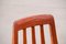 Scandinavian Chairs with Perforated Backs by Benny Linden, Set of 4 9