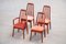 Scandinavian Chairs with Perforated Backs by Benny Linden, Set of 4 5