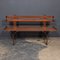 English Walnut & Iron Slat Bench, Circa 1960, Image 11