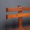 English Walnut & Iron Slat Bench, Circa 1960, Image 7