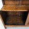 Italian Walnut High Sideboard with Glass Sliding Doors, 1930s 10