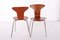 3105 Mosquito Chairs by Arne Jacobsen for Fritz Hansen, 1950s, Set of 2 4