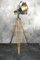Japanese Industrial Brass, Bronze & Stainless Steel Searchlight / Tripod Floor Lamp, 1970s, Image 5