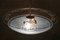Lámpara colgante italiana de disco doble en turquesa, años 50, Imagen 11