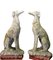 Mid-Century Italian Carved Stone Greyhound Sculptures, Set of 2 4