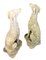 Mid-Century Italian Carved Stone Greyhound Sculptures, Set of 2 2