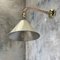 Copper & Brass Cantilever Wall Lamp with Cream-Colored British Army Lampshade, 1980s 11