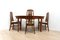 Mid-Century Vintage Teak Extending Dining Table & 4 Dining Chairs from Jentique, Set of 2 1