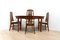 Mid-Century Vintage Teak Extending Dining Table & 4 Dining Chairs from Jentique, Set of 2, Image 1