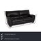 Black Leather 2-Seater Sofa from Natuzzi 2