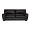 Black Leather 2-Seater Sofa from Natuzzi 1