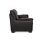 2-Seater Black Leather Sofa from Natuzzi, Image 9