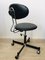Black Leather Office Chair, 1970s, Image 2