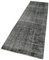 Black Overdyed Runner Rug 3