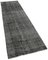 Black Overdyed Runner Rug 2