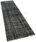 Black Overdyed Runner Rug 2