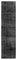 Black Overdyed Runner Rug, Image 1