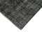 Black Overdyed Runner Rug, Image 4