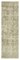 Beige Overdyed Runner Rug, Image 1