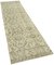 Beige Overdyed Runner Rug, Image 2