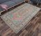 4x8 Antique Turkish Oushak Handmade Pure Wool Rug with Farmhouse Decor in Red 3