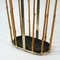 Mid-Century Bamboo and Brass Umbrella Stand, Austria, 1950s 5