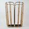 Mid-Century Bamboo and Brass Umbrella Stand, Austria, 1950s 2