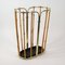 Mid-Century Bamboo and Brass Umbrella Stand, Austria, 1950s, Image 3