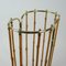 Mid-Century Bamboo and Brass Umbrella Stand, Austria, 1950s, Image 13