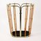 Mid-Century Bamboo and Brass Umbrella Stand, Austria, 1950s, Image 8