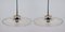 Mid-Century French Opaline Glass Pendant Lamps, 1950s, Set of 2, Image 2