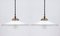 Mid-Century French Opaline Glass Pendant Lamps, 1950s, Set of 2, Image 7