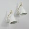Mid-Century White Adjustable Sconces or Wall Lights from Cosack, 1950s, Set of 2 2
