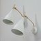 Mid-Century White Adjustable Sconces or Wall Lights from Cosack, 1950s, Set of 2 5