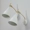 Mid-Century White Adjustable Sconces or Wall Lights from Cosack, 1950s, Set of 2, Image 5