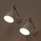 Apliques ajustables Mid-Century blancos o lámparas de pared de Cosack, años 50. Juego de 2, Imagen 12