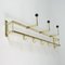 Art Deco Bauhaus Brass and Wood Coat and Hat Rack, 1930s 13