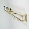 Art Deco Bauhaus Brass and Wood Coat and Hat Rack, 1930s 16