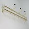 Art Deco Bauhaus Brass and Wood Coat and Hat Rack, 1930s 6