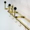 Art Deco Bauhaus Brass and Wood Coat and Hat Rack, 1930s 17